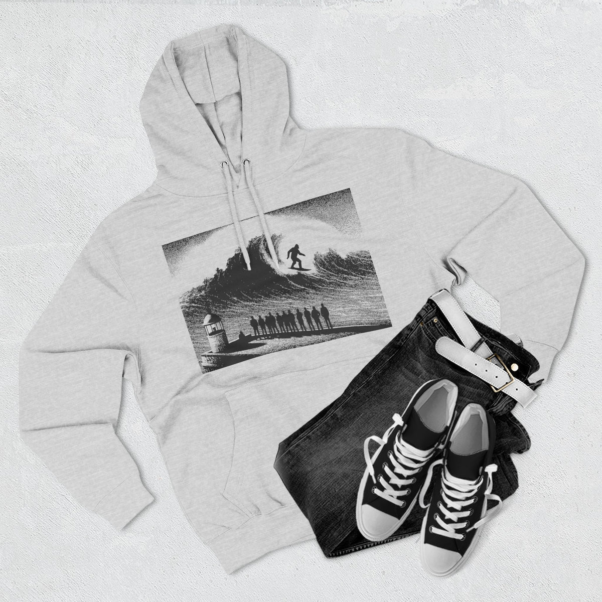 Sasquatch Nazaré Big Wave Surf Hoodie
