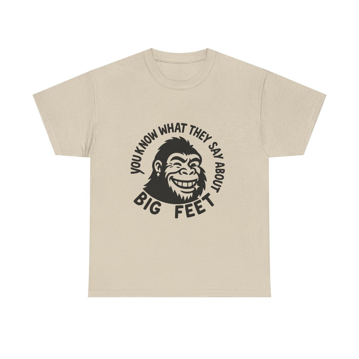 Bigfoot Rizz Tee, Unisex Cotton T-Shirt, Casual Wear, Birthday Present, Joke Shirt