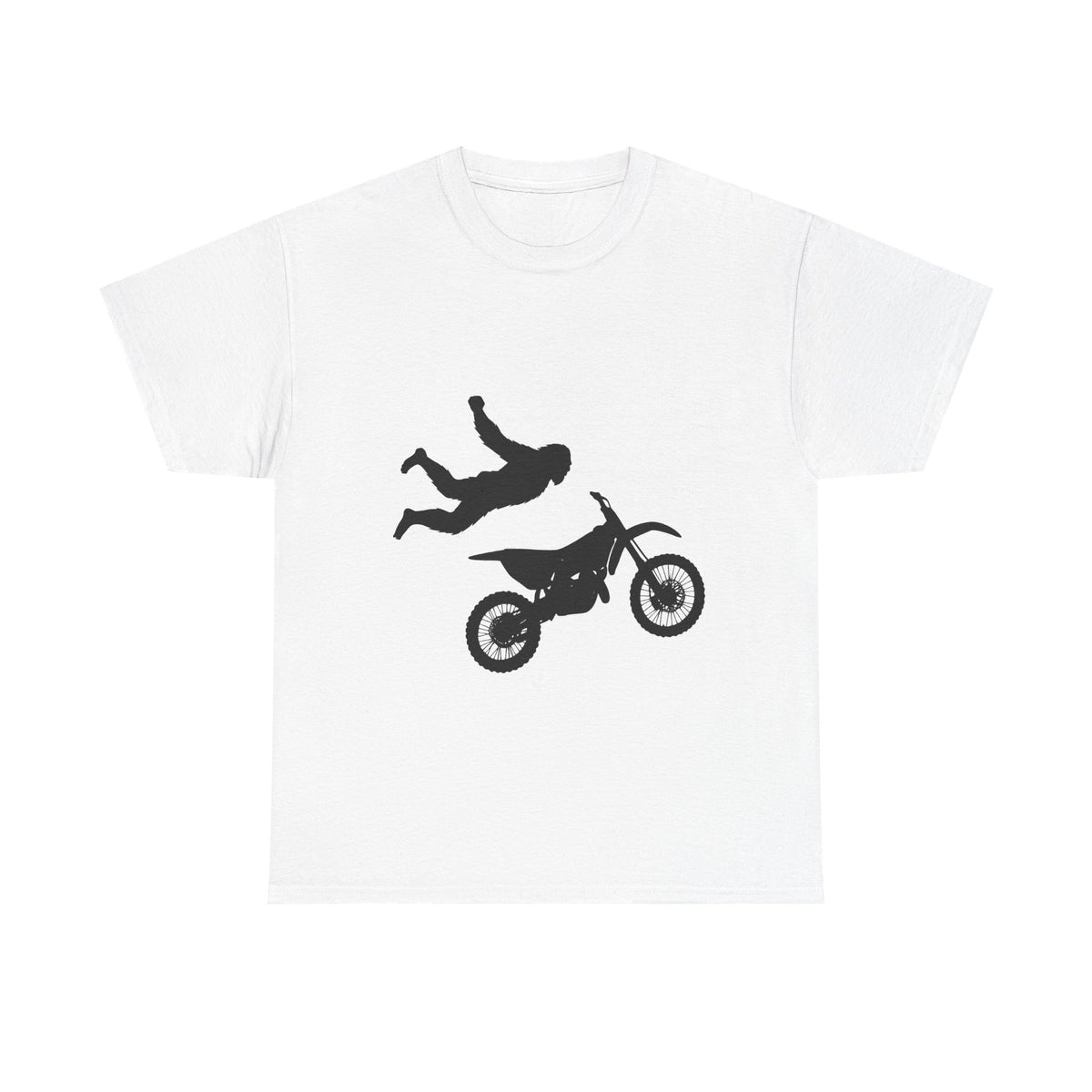 FMX No Handed Superman Sasquatch Unisex Heavy Cotton T-Shirt, Tee for Moto Enthusiasts