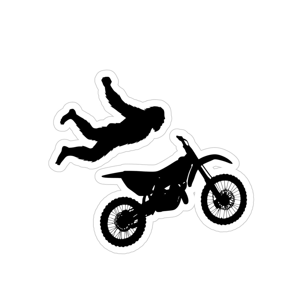 FMX No Handed Superman Sasquatch Die-Cut Outdoor Stickers For Moto Lovers