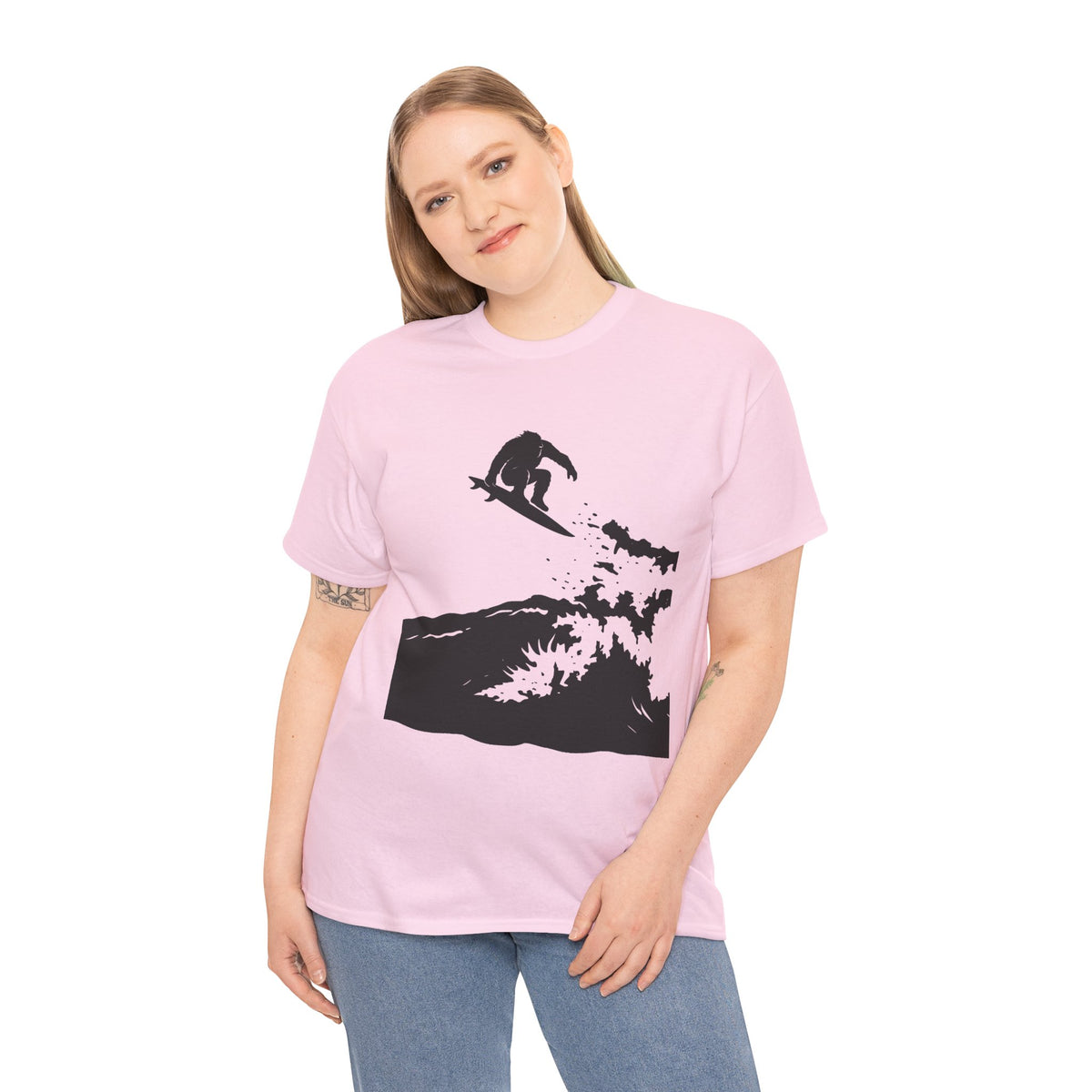 Surfing Sasquatch Big Air Unisex Tee - Perfect Gift for Surfers