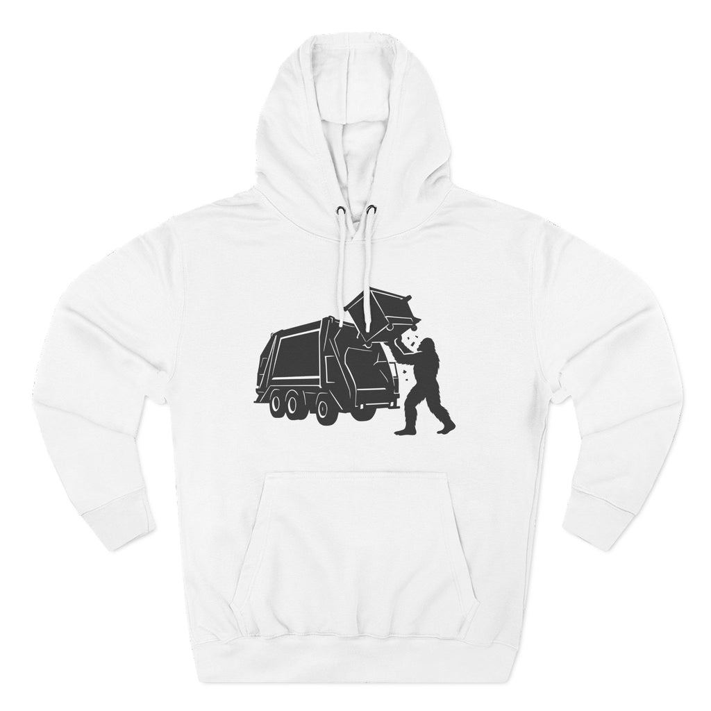 Trashsquatch Fleece Hoodie, Cozy Waste Management Sweatshirt, Funny Job Gift, Urban Worker Apparel, Hefty Hoodie, Practical Workwear