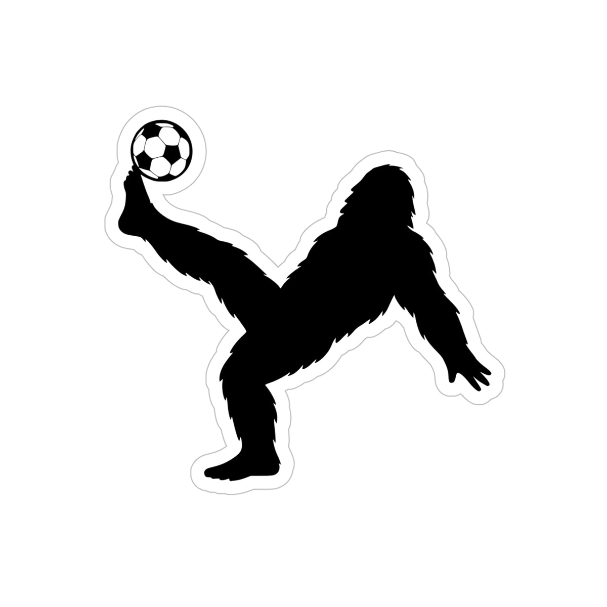 Bigfoot Fútbol Outdoor Sticker, Eco-Friendly Vinyl, Car Decal, Laptop Sticker, Perfect Gift for Soccer Fans, Nature Lovers