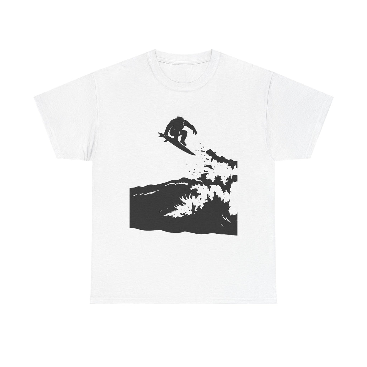 Surfing Sasquatch Big Air Unisex Tee - Perfect Gift for Surfers