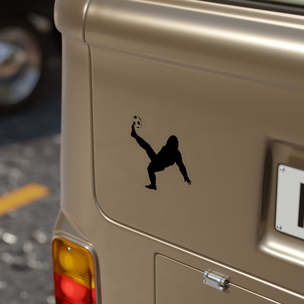 Bigfoot Fútbol Outdoor Sticker, Eco-Friendly Vinyl, Car Decal, Laptop Sticker, Perfect Gift for Soccer Fans, Nature Lovers
