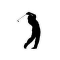Sasquatch Golf Die-Cut Sticker, Transparent Outdoor Sticker for Car and Laptop, Funny Golf Gift for Golfer, Outdoor Enthusiast Decal