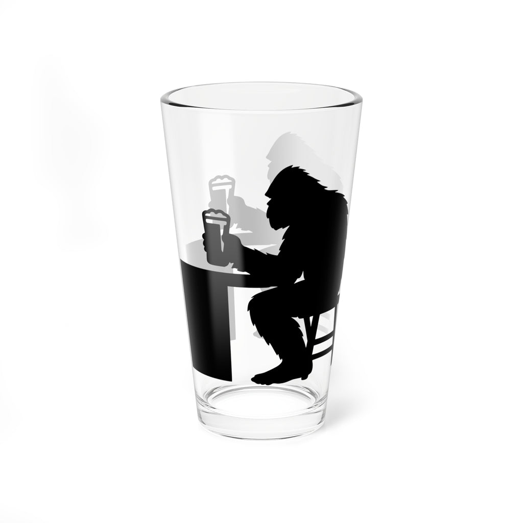 Bigfoot Beer Stylish 16oz Mixing Glass with Unique Silhouette Design, Perfect for Cocktails, Gifts, Kitchen Decor, Home Bar, Housewarming