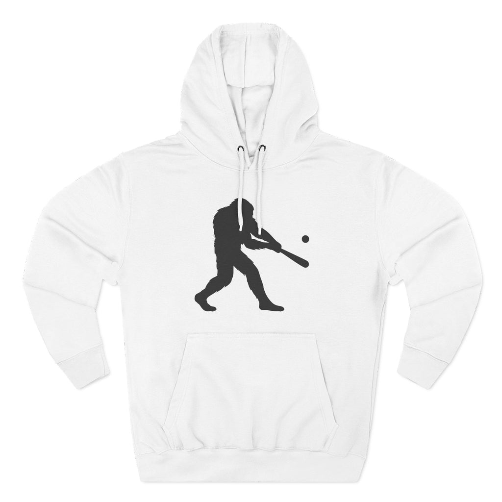 Sasquatch Home Run Baseball Fleece Hoodie | Perfect Gift for Sports Lovers | Cozy Apparel for Game Day, Fall & Winter | Baseball Fan Gear