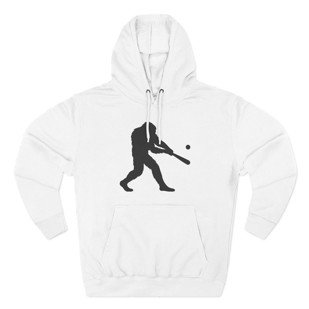 Sasquatch Home Run Baseball Fleece Hoodie | Perfect Gift for Sports Lovers | Cozy Apparel for Game Day, Fall & Winter | Baseball Fan Gear
