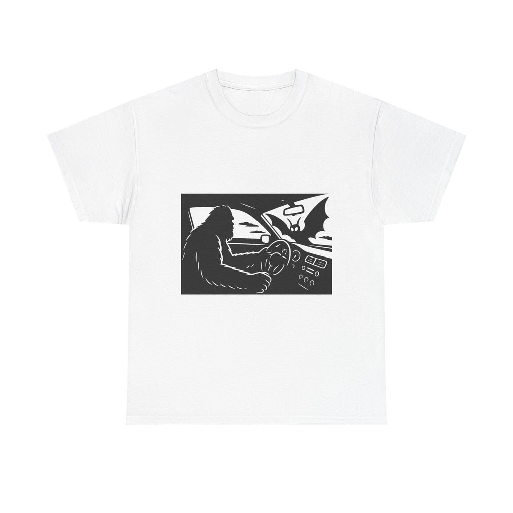 Sasquatch Meets Mothman Unisex Shirt, Gift for Cryptid Lovers