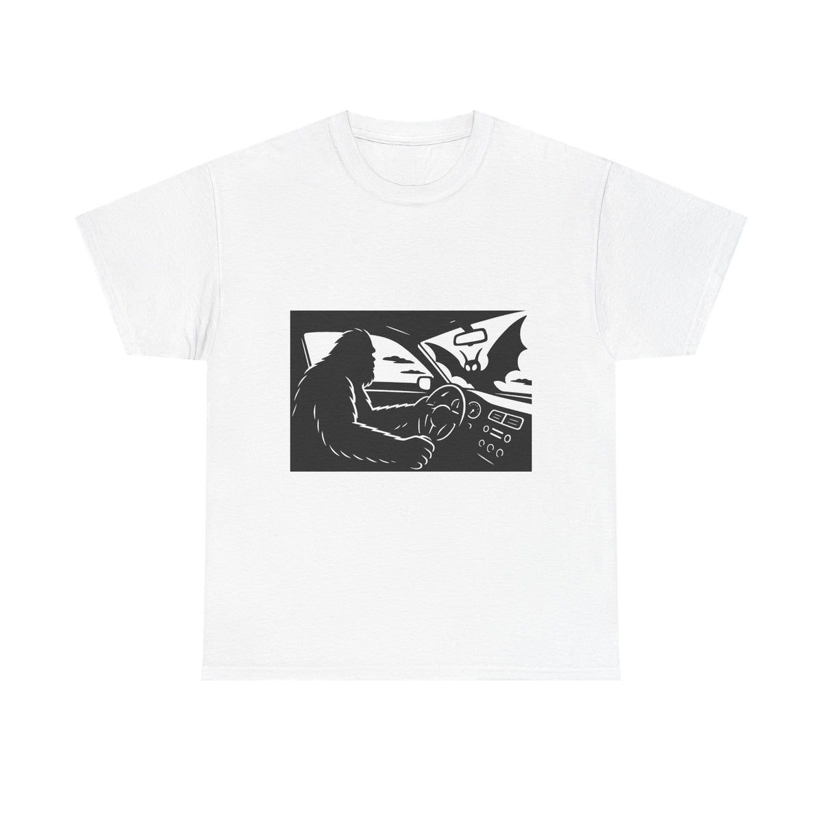 Sasquatch Meets Mothman Unisex Shirt, Gift for Cryptid Lovers