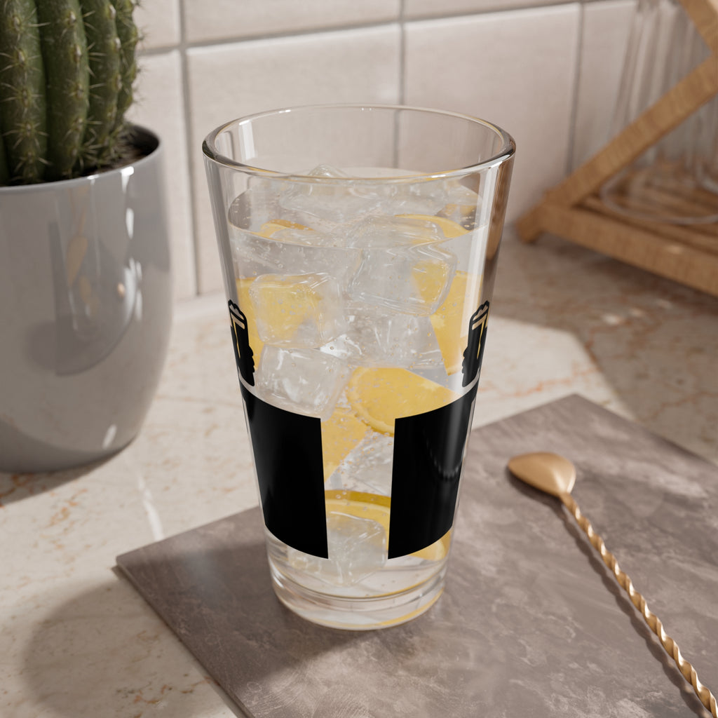 Bigfoot Beer Stylish 16oz Mixing Glass with Unique Silhouette Design, Perfect for Cocktails, Gifts, Kitchen Decor, Home Bar, Housewarming