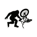 Sasquatch BMX Tailwhip Stickers, Fun Outdoor Decals, Adventure Stickers, Gifts for Nature Lovers, Cycling Enthusiast Decor