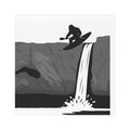 Sasquatch Sends It! - Car Magnet - Waterfall Kayaking Design, Outdoor Enthusiast Gift, Travel Decoration, Car Accessories