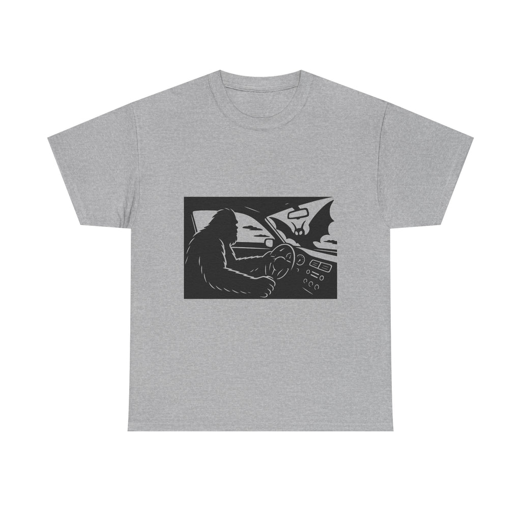 Sasquatch Meets Mothman Unisex Shirt, Gift for Cryptid Lovers
