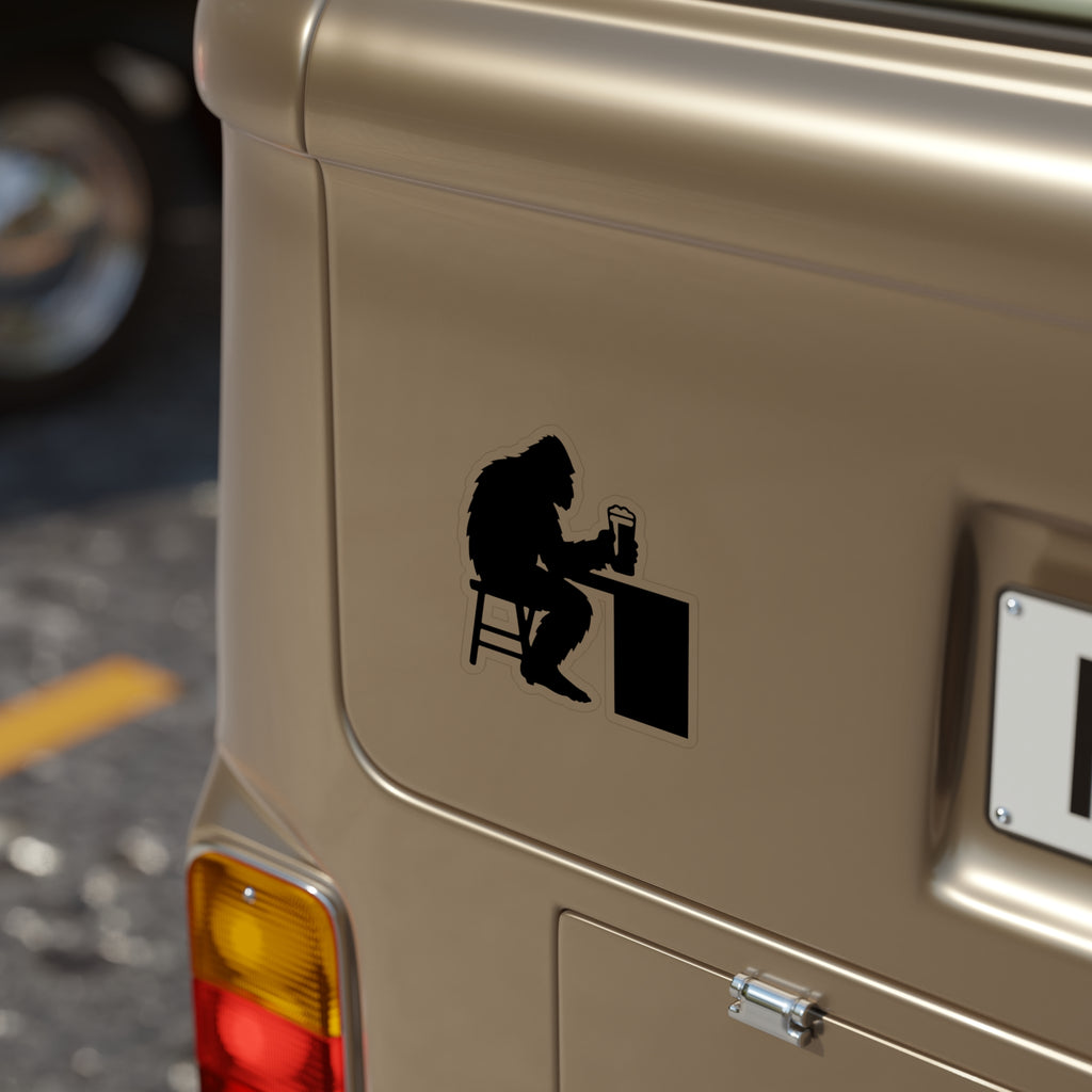 Bigfoot Beer Die-Cut Outdoor Stickers - Fun Sasquatch Beer Design, Perfect for Cars, Laptops, Water Bottles, Gifts, Outdoor Adventures
