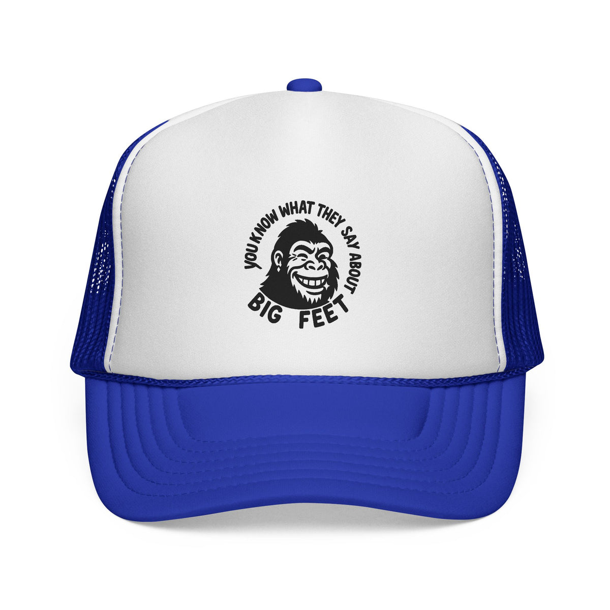 Bigfoot Rizz Trucker Cap, Funny Hat, Outdoor Adventure Gear, Unique Gifts for Him, Retro Style Cap